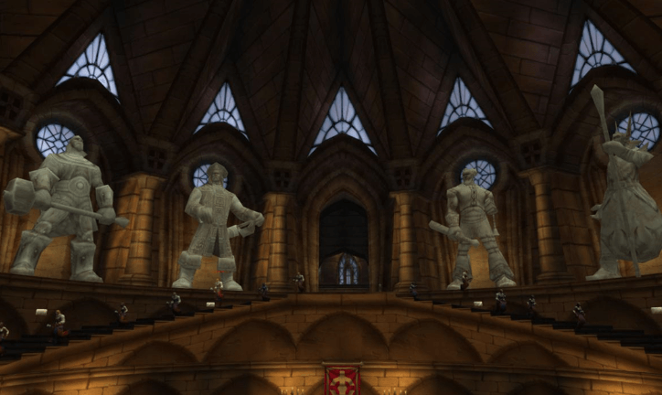 Heroes of Scarlet Crusade in Armory Boss room